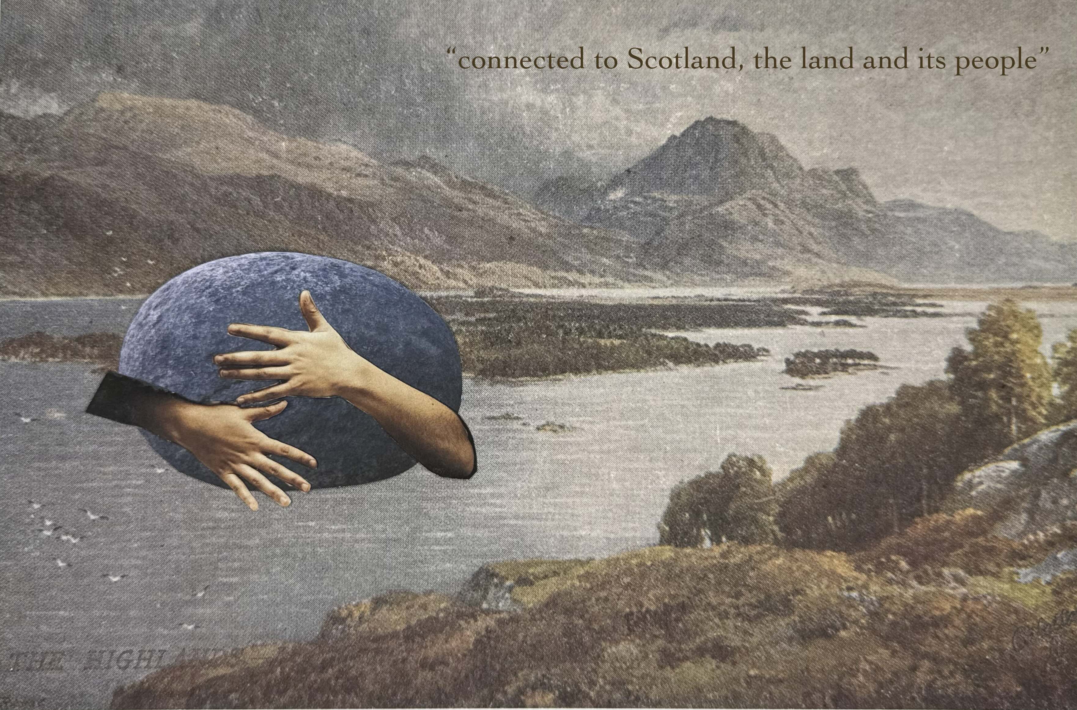 postcard - connected to scotland the land and its people